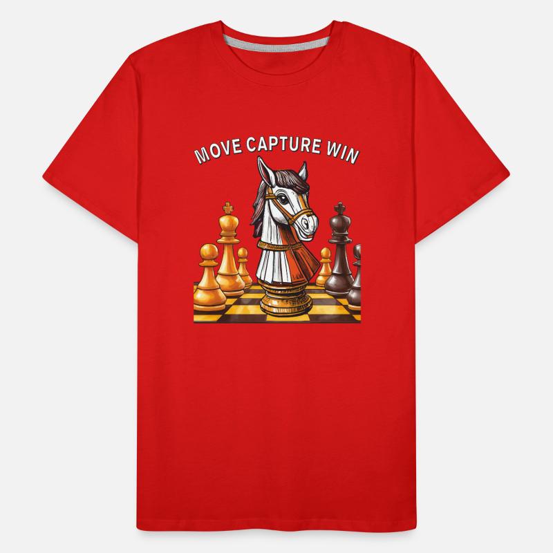 VICTOIRE DE CAPTURE DE COUP D’ÉCHECS T-shirt bio Premium Homme
