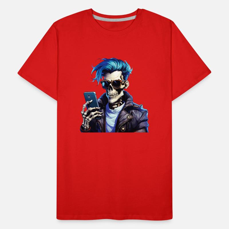 SKELETT MANN Männer Premium Bio T-Shirt