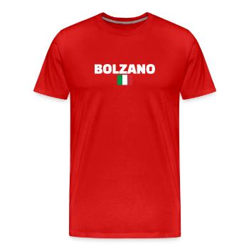 Bolzano Italy Italian Flag Italian - Men's Premium Organic T-Shirt - red - Front - Damien (186cm)