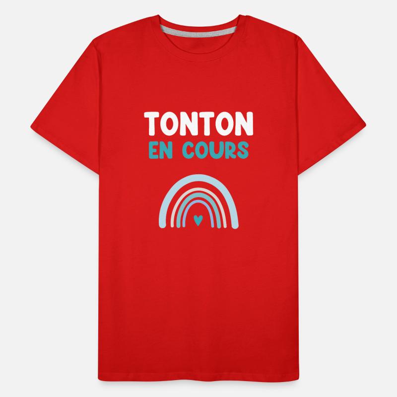 Onkel in Progress Regenbogen Geschenk Onkel Männer Premium Bio T-Shirt