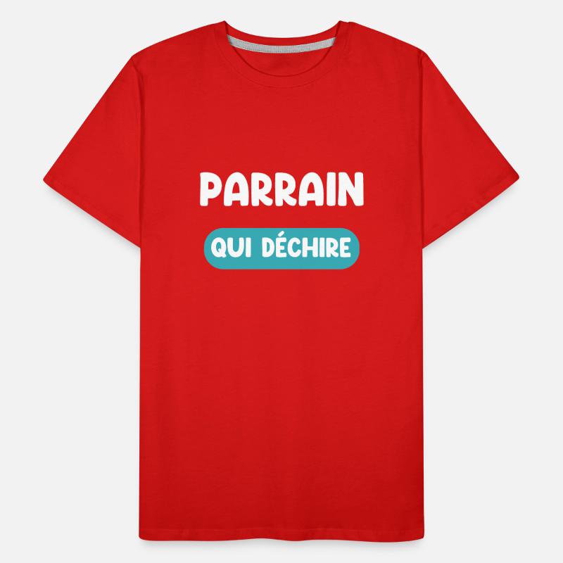 Pate, der reißt Geschenk Pate Geschenk Pate Geschenk Männer Premium Bio T-Shirt