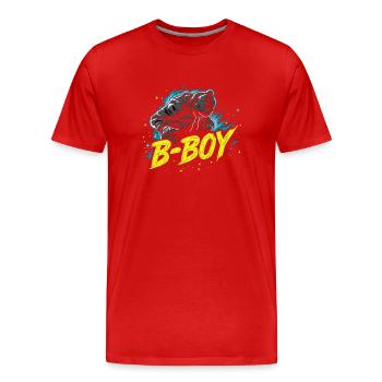 B-Boy Breakdance Breakdancer Hip Hop urbain - T-shirt bio Premium Homme - rouge - Devant - Damien (186cm)