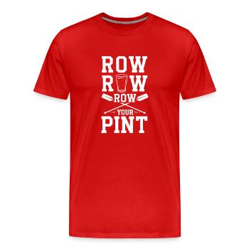 Sailors Sea Shanty Singing Ship Adventures - Men's Premium Organic T-Shirt - red - Front - Damien (186cm)