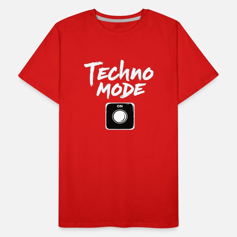Techno Mode On Techno Techno Music Techno Men's Premium Organic T-Shirt