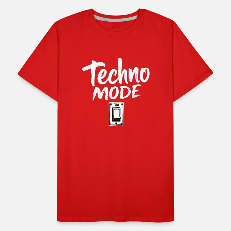 Techno Mode On Techno Techno Music Techno Men's Premium Organic T-Shirt