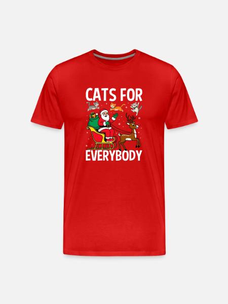 Cats For Everybody - Men's Premium Organic T-Shirt - red