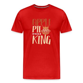 Apple pie making king - Männer Premium Bio T-Shirt - Rot - Vorne - Damien (186cm)