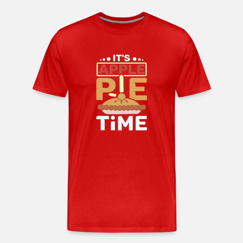 It's Apple pie time - Männer Premium Bio T-Shirt - Rot
