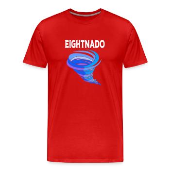Tornado Birthday Fête d’anniversaire des enfants - T-shirt bio Premium Homme - rouge - Devant - Damien (186cm)