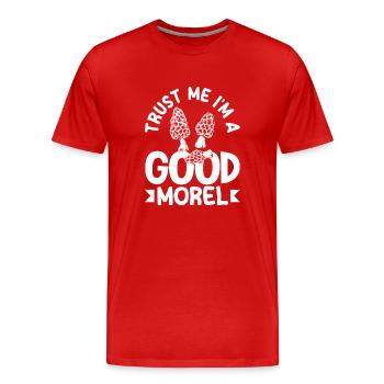 Vertrau Mir Ich Bin Ein Guter Pilzsammler - Männer Premium Bio T-Shirt - Rot - Vorne - Damien (186cm)