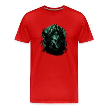 Nature Forest Shaman Shaman Nature Lovers - Men's Premium Organic T-Shirt - red - Front - Damien (186cm)