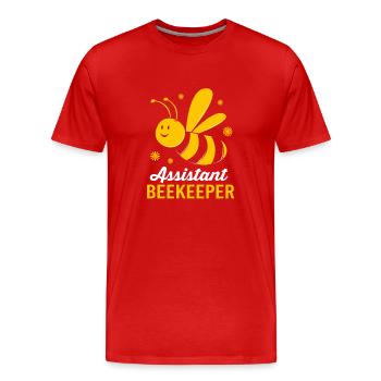 Apiculteur - T-shirt bio Premium Homme - rouge - Devant - Damien (186cm)