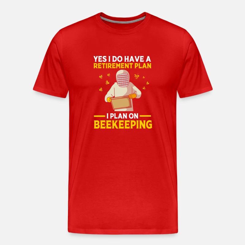 Imker - Männer Premium Bio T-Shirt - Rot