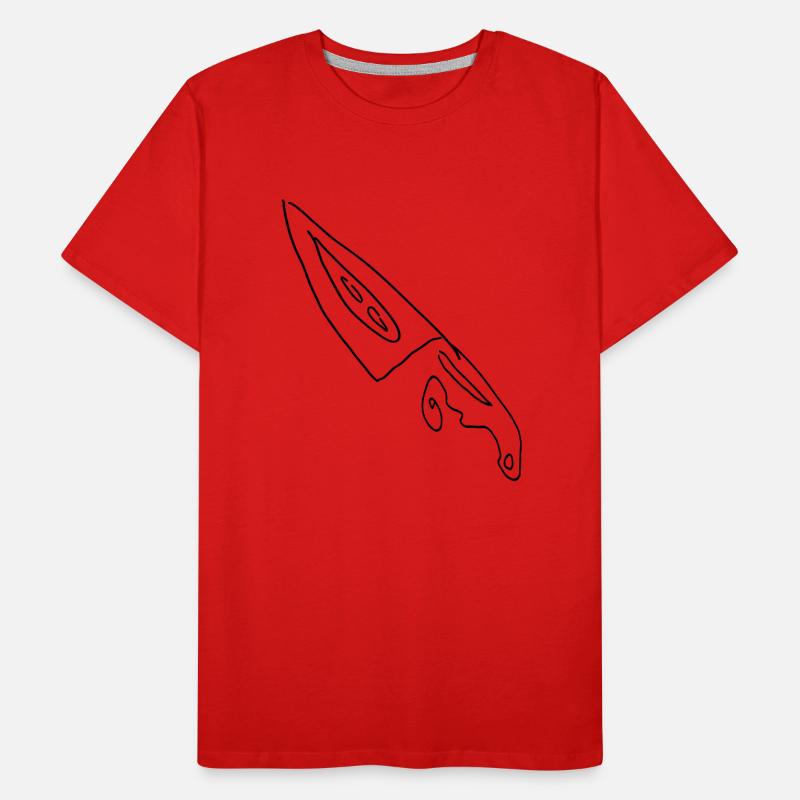 Messer Männer Premium Bio T-Shirt