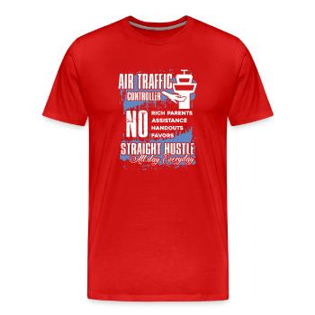 Things About Air Traffic Controller - Men's Premium Organic T-Shirt - red - Front - Damien (186cm)