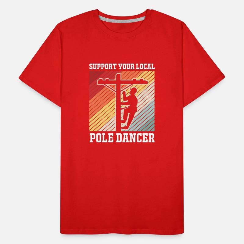 Pole Dance Männer Premium Bio T-Shirt