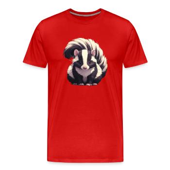 Skunks Skunk - Men's Premium Organic T-Shirt - red - Front - Damien (186cm)