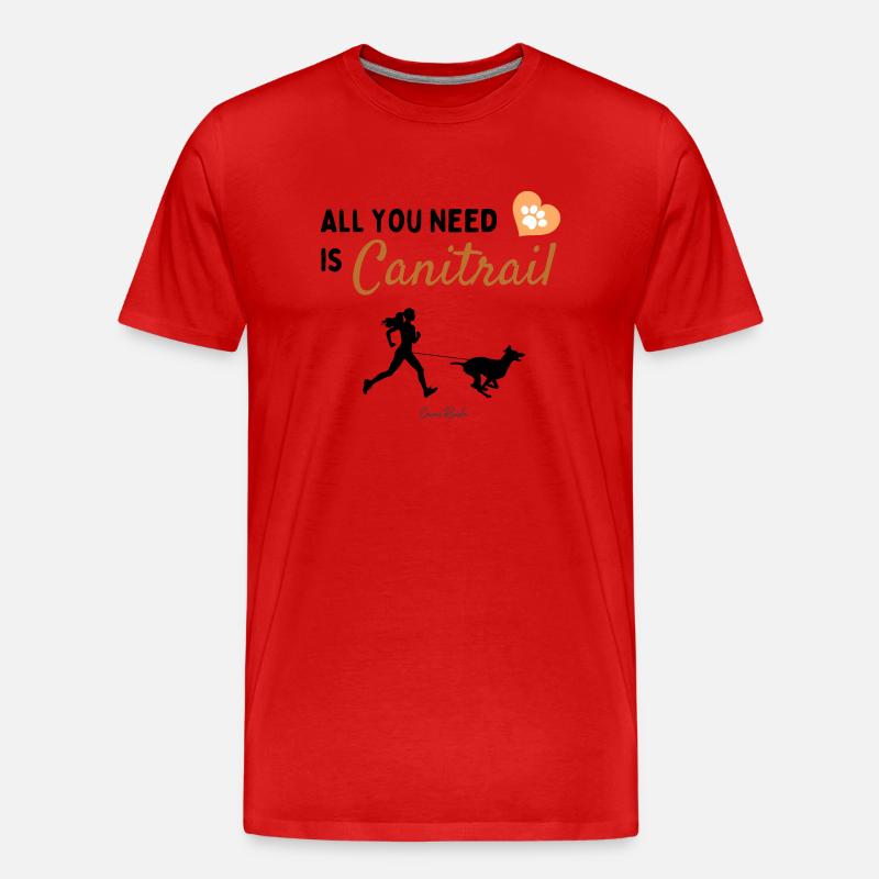Canitrail - Männer Premium Bio T-Shirt - Rot