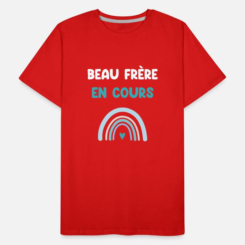 Stepbrother running rainbow Men's Premium Organic T-Shirt