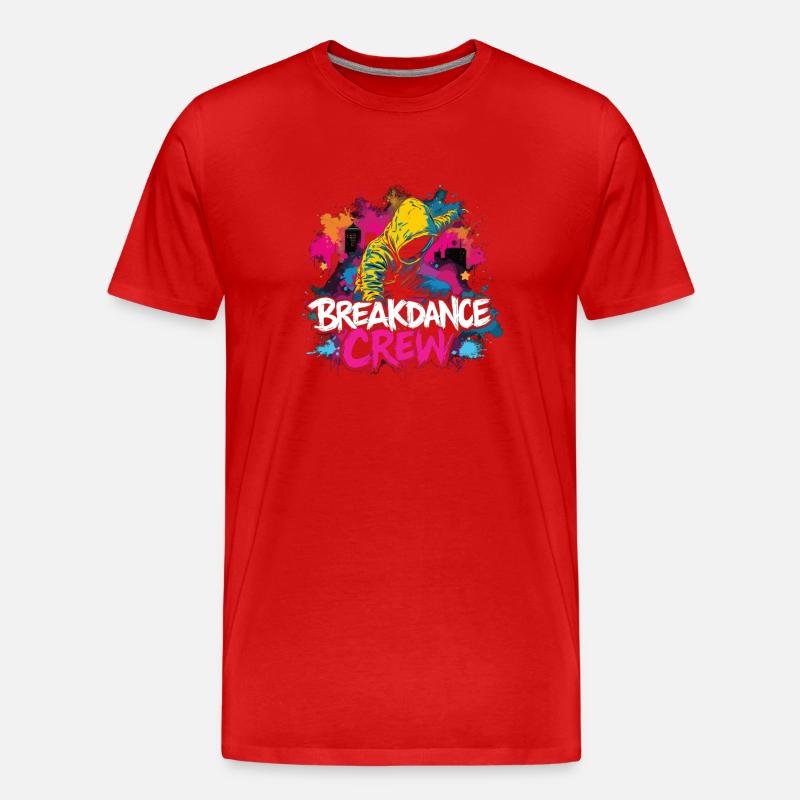 Breakdance Crew Breakdance Breakdancing Breakdance - Männer Premium Bio T-Shirt - Rot