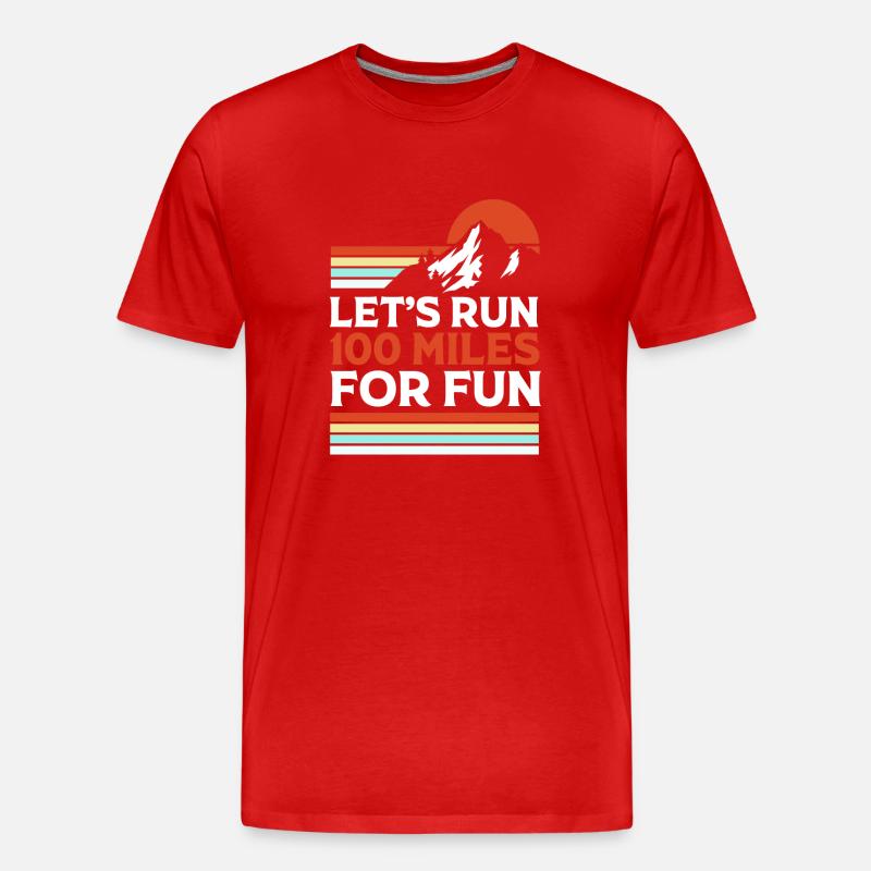 Trailrunning - Männer Premium Bio T-Shirt - Rot