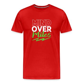 Trailrunning - Männer Premium Bio T-Shirt - Rot - Vorne - Damien (186cm)