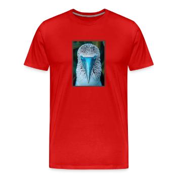 Blue-footed booby - Men's Premium Organic T-Shirt - red - Front - Damien (186cm)