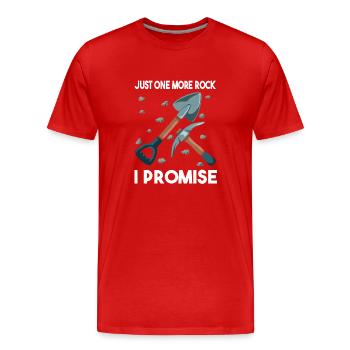 Juste une pierre de plus que je promets : le choix parfait pour - T-shirt bio Premium Homme - rouge - Devant - Damien (186cm)