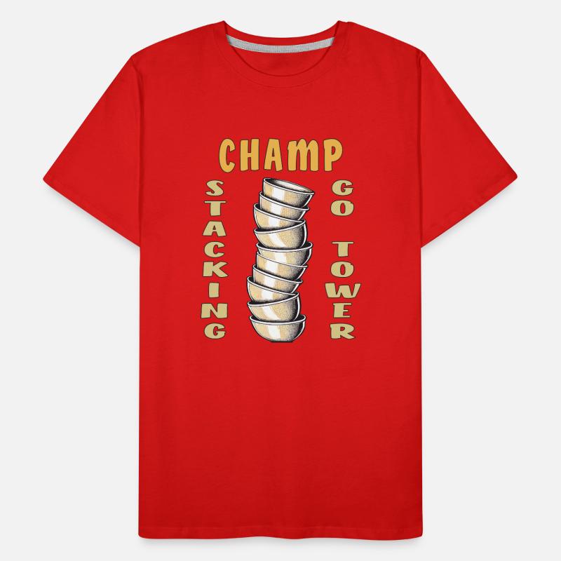 CUP STACKING CHAMP GO TOWER Männer Premium Bio T-Shirt