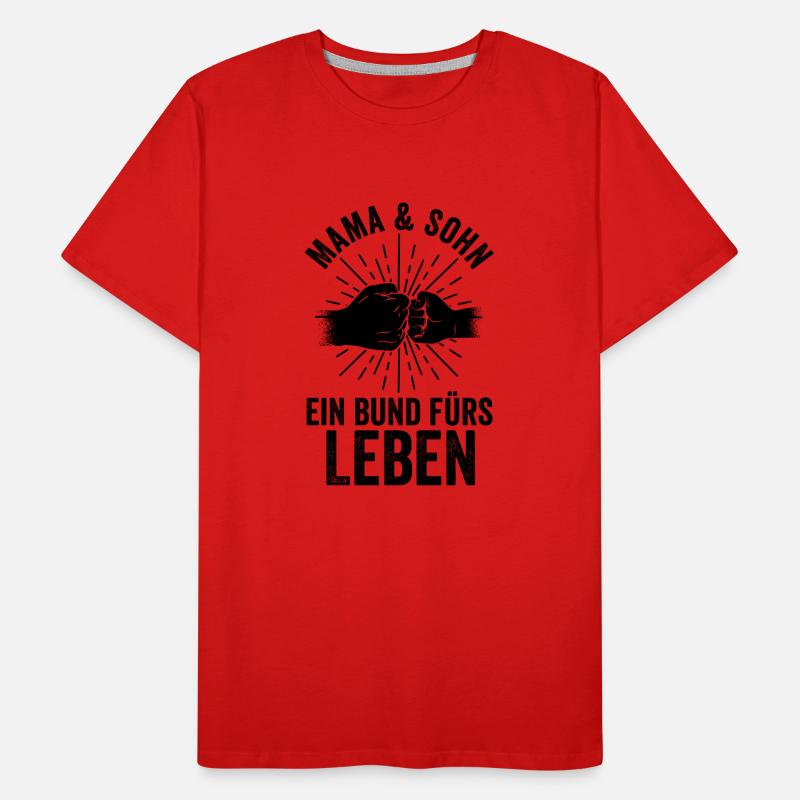 Mutter Mama Und Sohn Männer Premium Bio T-Shirt