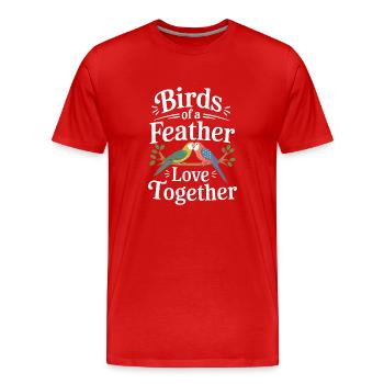 Papageienbesitzer Papageienleben Und Exotischer - Männer Premium Bio T-Shirt - Rot - Vorne - Damien (186cm)