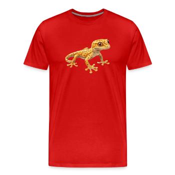 Geckos Geckos - T-shirt bio Premium Homme - rouge - Devant - Damien (186cm)