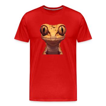 Geckos Geckos - T-shirt bio Premium Homme - rouge - Devant - Damien (186cm)