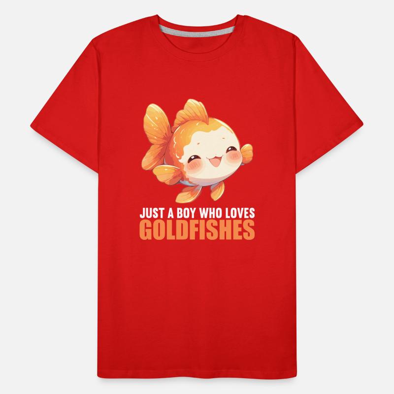 poisson rouge T-shirt bio Premium Homme