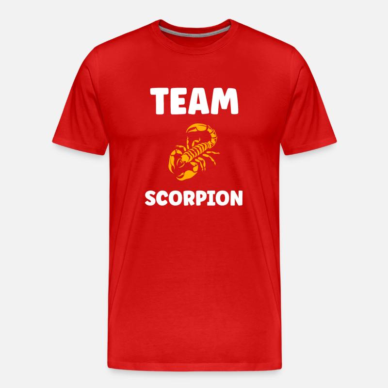 Skorpion - Männer Premium Bio T-Shirt - Rot