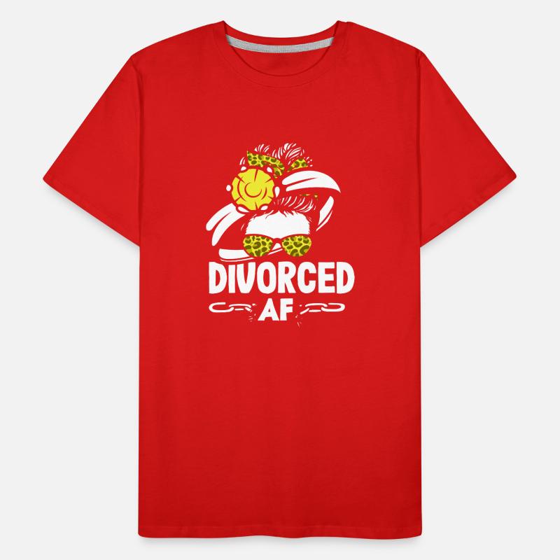 Divorced Bold Statement Divorce Men's Premium Organic T-Shirt