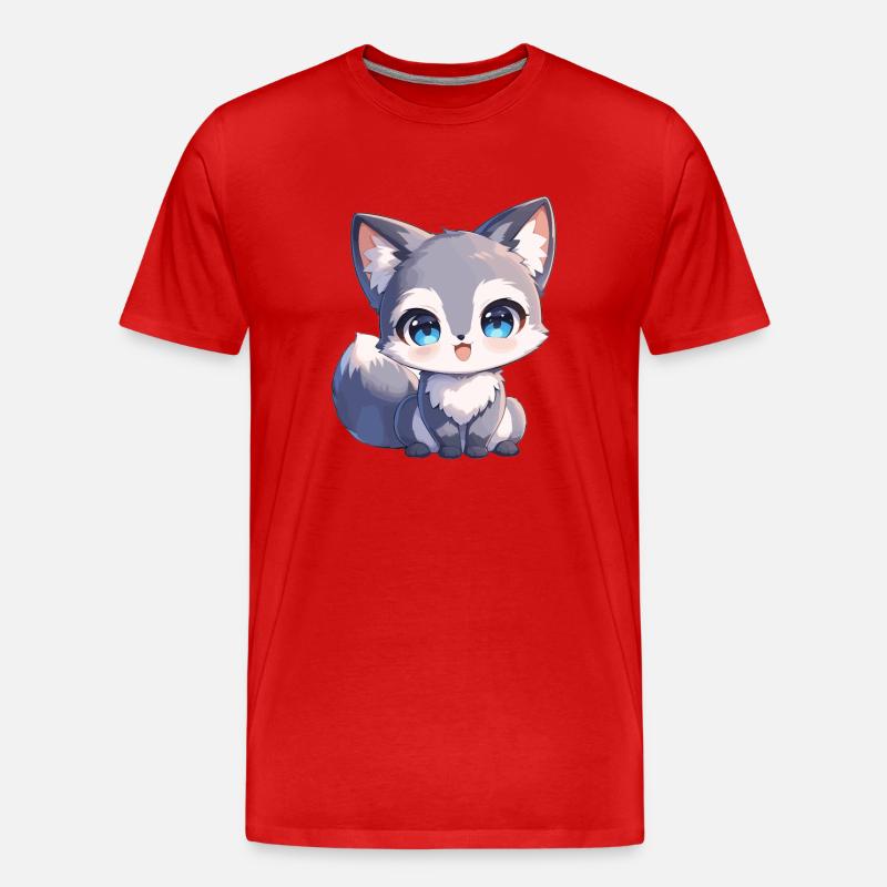 Graufüchse Graufuchs - Männer Premium Bio T-Shirt - Rot