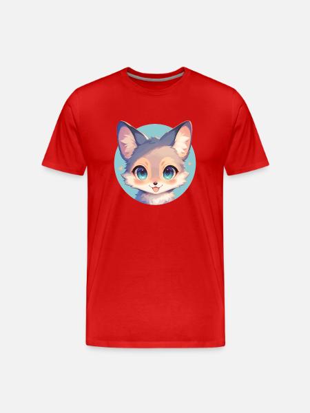 Gray Foxes Gray Fox - Men's Premium Organic T-Shirt - red