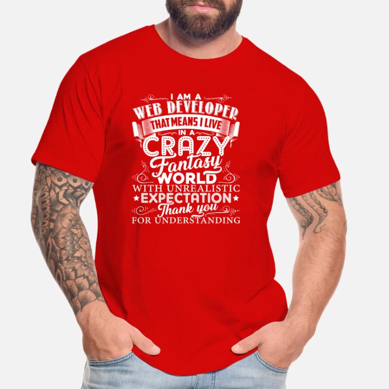 Web Developer I Am A Web Developer Men's Premium Organic T-Shirt
