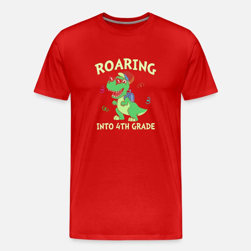 4. Klasse - Männer Premium Bio T-Shirt - Rot