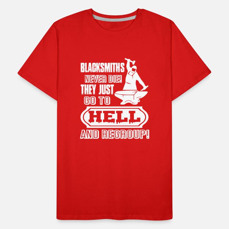 Blacksmith Blacksmith Never Die Men's Premium Organic T-Shirt