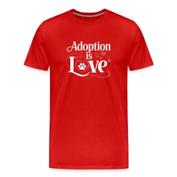 Héros du refuge pour animaux Freiwillige Tierrettung - T-shirt bio Premium Homme - rouge - Devant - Damien (186cm)