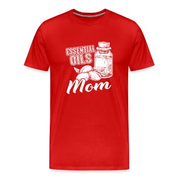 Essential Oil Essential Oils Mom - Men's Premium Organic T-Shirt - red - Front - Damien (186cm)
