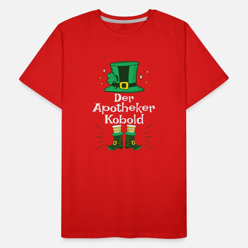 Leprechaun hat for pharmacists for St Patrick's Day Men's Premium Organic T-Shirt