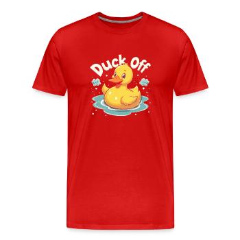 Nutztier-enten-enthusiasten Hinterhof-enten - Männer Premium Bio T-Shirt - Rot - Vorne - Damien (186cm)