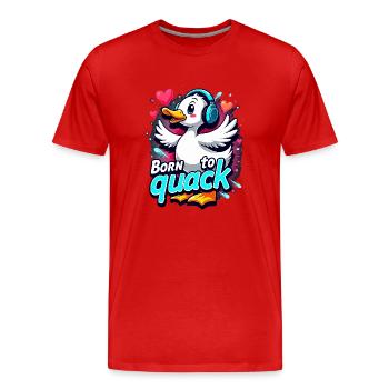 Nutztier-enten-enthusiasten Hinterhof-enten - Männer Premium Bio T-Shirt - Rot - Vorne - Damien (186cm)