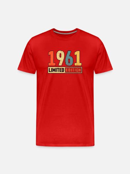 Edition limitée 1961 - T-shirt bio Premium Homme - rouge
