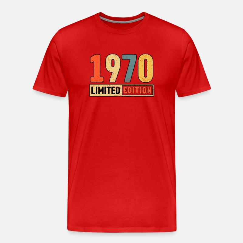 Edition limitée 1970 - T-shirt bio Premium Homme - rouge
