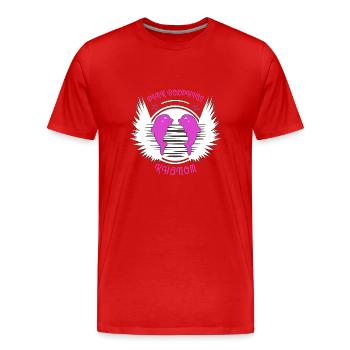 Rosa Delphin Thailand Asien - Männer Premium Bio T-Shirt - Rot - Vorne - Damien (186cm)