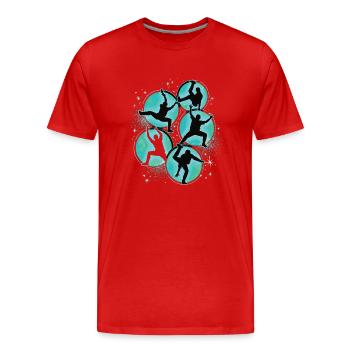 Breakdance Kids for Dance Breakdancers - Men's Premium Organic T-Shirt - red - Front - Damien (186cm)
